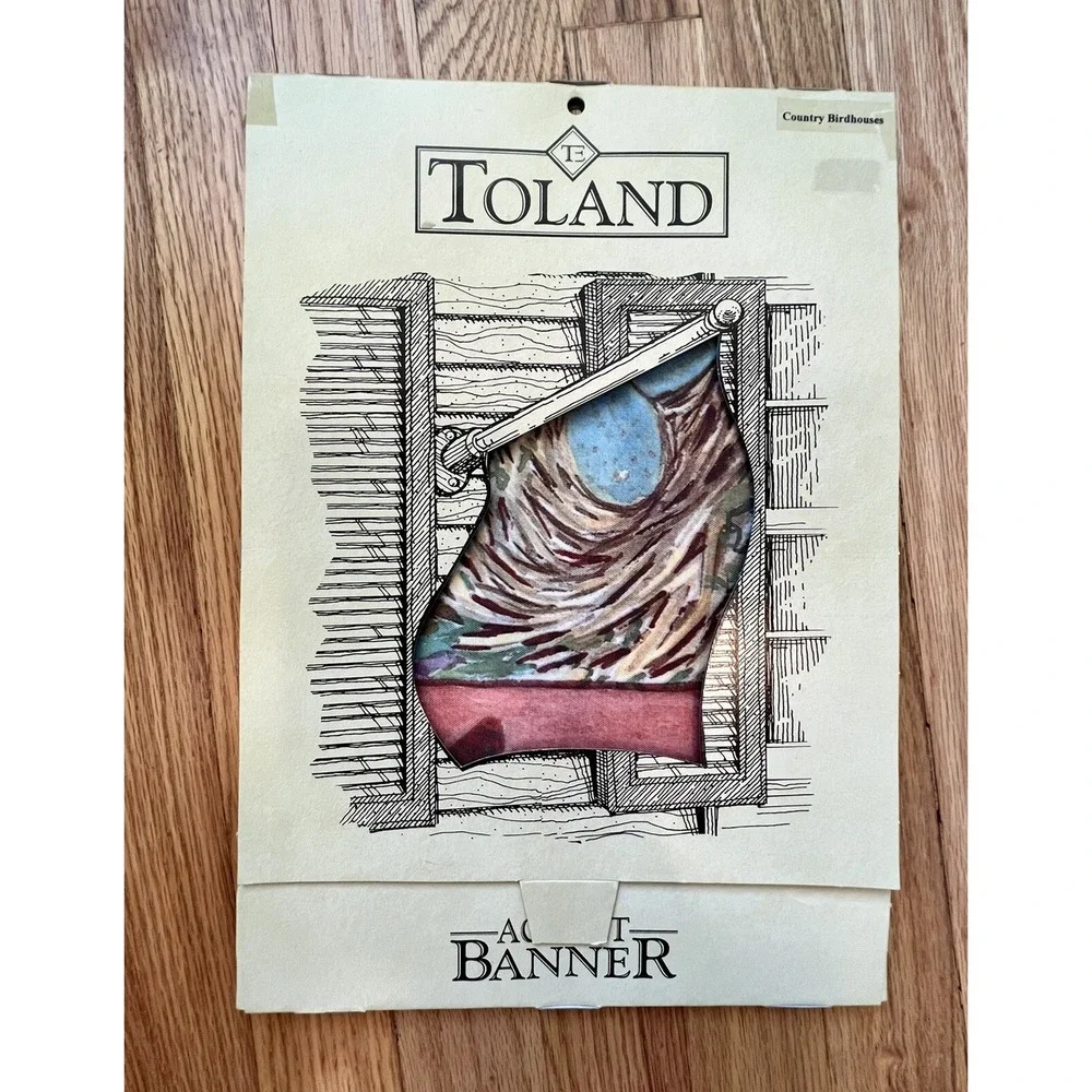 Vintage TOLAND Accent Banner Flag 